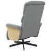 vidaXL Fauteuil inclinable avec repose-pieds gris clair tissu