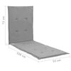 vidaXL Coussin de chaise longue Gris 180x55x3 cm