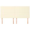 vidaXL T&ecirc;te de lit Cr&egrave;me 160x5x118/128 cm Similicuir