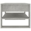 vidaXL Table basse Gris béton 102x55x45 cm Bois d'ingénierie