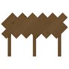 vidaXL T&ecirc;te de lit Marron miel 122,5x3x80,5 cm Bois massif de pin