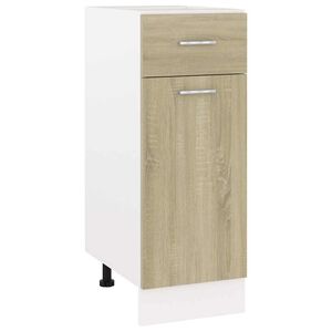 vidaXL Armoire &agrave; tiroirs inf&eacute;rieure Lyon Ch&ecirc;ne Sonoma 30x46x81,5 cm