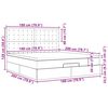 VidaXL Cadre de lit ottoman avec matelas taupe 180x200 cm tissu