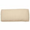 vidaXL Coussin pour assise / dossier de palette Beige 120 x 50 x 12 cm