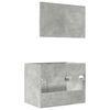 vidaXL Ensemble de meubles de salle de bain 2 pcs gris b&eacute;ton