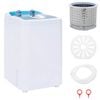 vidaXL Mini machine &agrave; laver avec tub unique 4,6 kg Bleu et Blanc