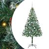 vidaXL Sapin de No&euml;l artificiel avec 300 LED Vert 180 cm PVC et Acier