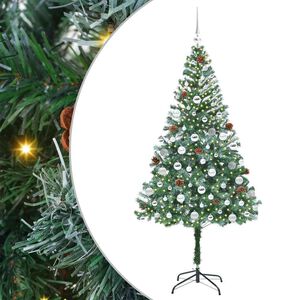 vidaXL Sapin de No&euml;l artificiel avec 300 LED Vert 180 cm PVC et Acier