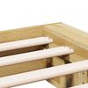 vidaXL Cadre de lit sans matelas 150x200 cm bois massif de ch&ecirc;ne