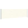 vidaXL Auvent lat&eacute;ral r&eacute;tractable de patio 180x600 cm Cr&egrave;me