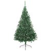 vidaXL Sapin de No&euml;l artificiel pr&eacute;-&eacute;clair&eacute; Vert 210 cm PVC