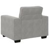 vidaXL Fauteuil Gris clair 100x77x82 cm Velours