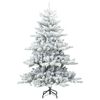 vidaXL Sapin de No&euml;l Artificiel &agrave; Branches Articul&eacute;es Blanc 150 cm PVC
