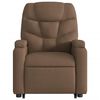 vidaXL Fauteuil inclinable électrique marron tissu