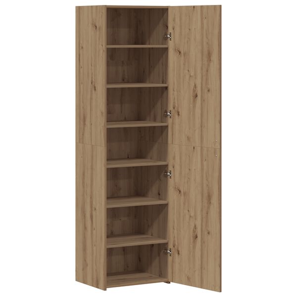 vidaXL Haut Armoire 2 pcs Ch&ecirc;ne artisanal 50 x 42,5 x 185 cm