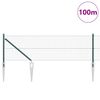 vidaXL Poteau de cl&ocirc;ture. Vert 100 x 0,8 m (mailles de 19 x 19 mm)