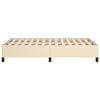 vidaXL Cadre de lit sans matelas cr&egrave;me 120x200 cm tissu