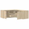 vidaXL Armoire d'angle ch&ecirc;ne sonoma 200x40x45 cm bois d&rsquo;ing&eacute;nierie