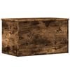 vidaXL Bo&icirc;te de rangement ch&ecirc;ne fum&eacute; 60x35x35 cm bois d'ing&eacute;nierie
