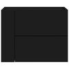 vidaXL Tables de chevet murales 2 pcs noir 45x30x35 cm