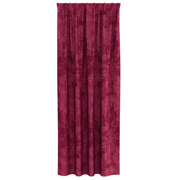 vidaXL Rideaux en velours 2 pcs Rouge bordeaux 245 x 140 cm Velours