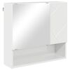 vidaXL Ensemble de mobilier de salle de bain 2 pcs Blanc brillant