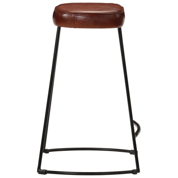 vidaXL Tabourets de bar lot de 2 marron fonc&eacute; 41x29x62 cm