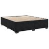 vidaXL Sommier &agrave; lattes de lit avec matelas Noir 180x200 cm Velours