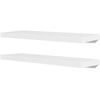 vidaXL Étagères murales 4 pcs Blanc 80 cm
