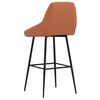 vidaXL Tabouret de bar Marron clair Similicuir
