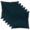 vidaXL Housse de coussin 6 pc HEERLEN Bleu marine 65 x 65 cm