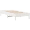 vidaXL Cadre de lit sans matelas blanc 75x190 cm bois de pin massif