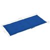 vidaXL Chaises de jardin lot de 6 avec coussins bleu royal Bois teck
