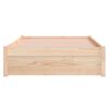 vidaXL Cadre de lit sans matelas blanc bois massif 100x200 cm