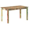vidaXL Table de salle à manger Bois de récupération solide 140x70x76cm