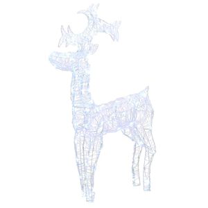 vidaXL Renne de d&eacute;coration de No&euml;l 90 LED 60x16x100 cm Acrylique