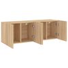 vidaXL Meubles TV muraux 2 pcs ch&ecirc;ne sonoma 60x30x41 cm