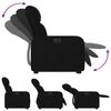 vidaXL Fauteuil inclinable &eacute;lectrique noir tissu