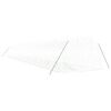 vidaXL Serre avec cadre en acier blanc 54 m&sup2; 18x3x2 m