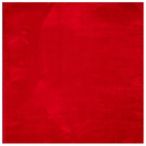 vidaXL Tapis HUARTE &agrave; poils courts doux et lavable rouge 160x160 cm