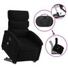 vidaXL Fauteuil inclinable de massage &eacute;lectrique Noir Tissu