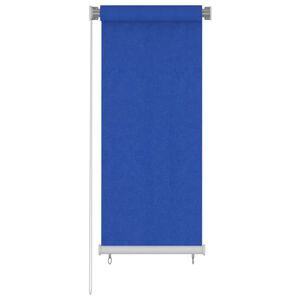 vidaXL Store roulant d'ext&eacute;rieur 65&nbsp;(l) x 140&nbsp;(H) cm HDPE bleu