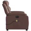 vidaXL Fauteuil de massage inclinable électrique marron similicuir