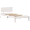 vidaXL Lit biblioth&egrave;que sans matelas blanc 90x190cm bois de pin massif