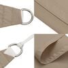 vidaXL Voile de parasol tissu oxford rectangulaire 2,5x4 m taupe