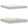 vidaXL Cadre de lit avec matelas avec matelas 2 pcs Gris clair Velours