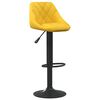 vidaXL Tabourets de bar lot de 2 jaune moutarde velours