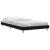 vidaXL Cadre de lit sans matelas noir 90x190 cm bois ing&eacute;nierie