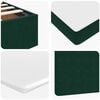vidaXL Cadre de lit ottoman avec matelas vert foncé 90x190 cm velours