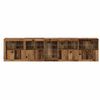 vidaXL Buffet LED Bois ancien 283 x 37 x 67 cm Bois d'ing&eacute;nierie